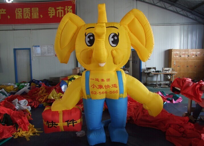 临桂大象充气卡通气模